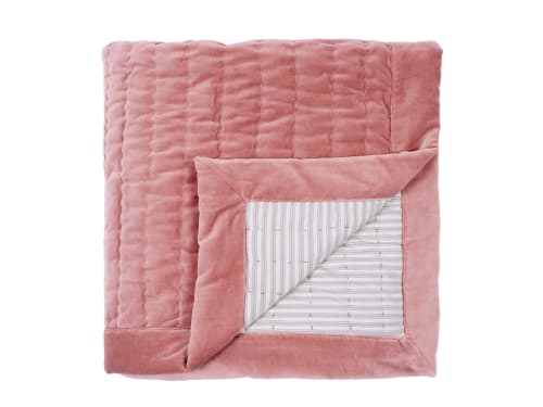 Easy Squish Velvet Quilt 200 x 230 cm  in Pink