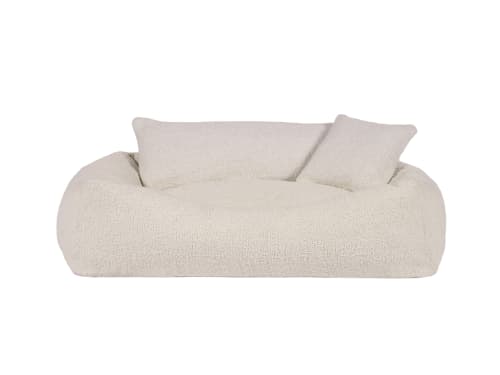 Woofins Medium Dog Bed in Chalk Boucle