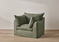 Sloafer Armchair Laid back Armchair with Removable Covers Loaf