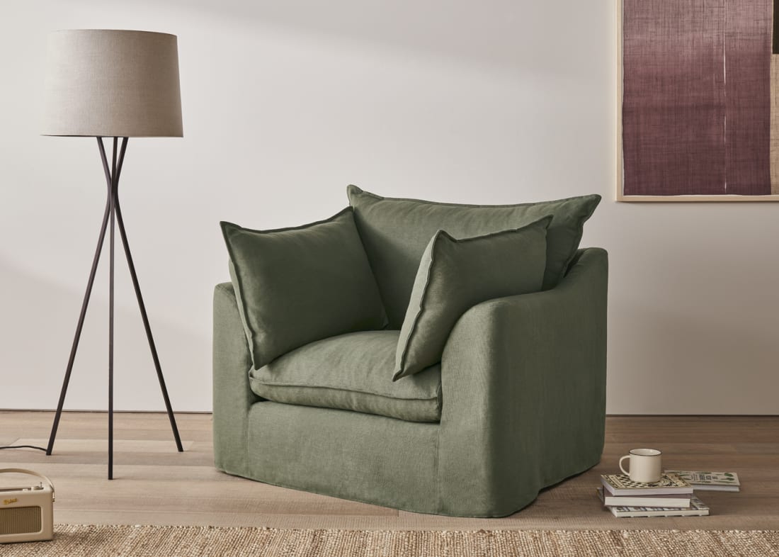 Armchairs with removable covers sale