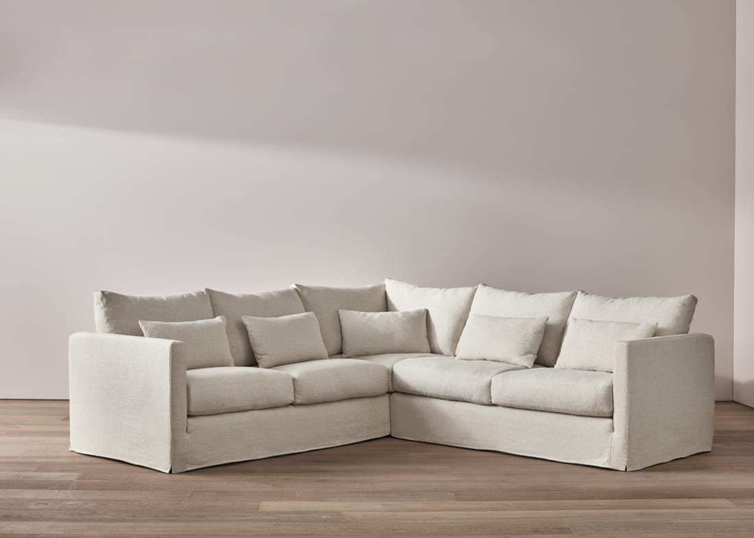 Bruges Corner Sofa | Belgian Removable Loose-Covers Corner Sofa | Loaf