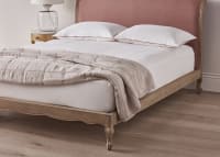 Coco Bed in Pudding Pink Clever Linen