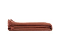 Nuzzler Merino Wool Blanket 170 x 180 cm in Terracotta