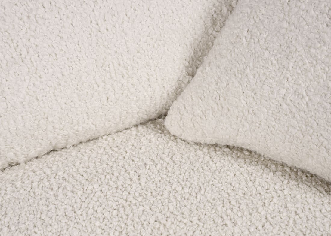 Woofins Medium Dog Bed in Chalk Boucle