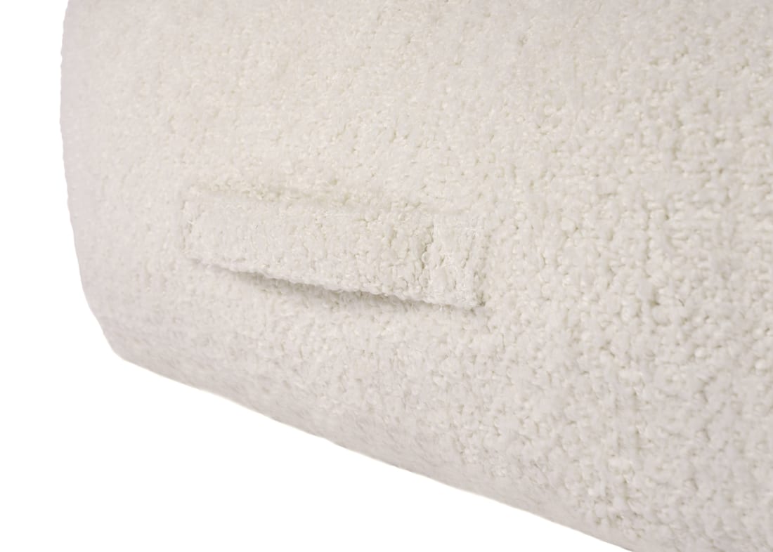 Woofins Medium Dog Bed in Chalk Boucle