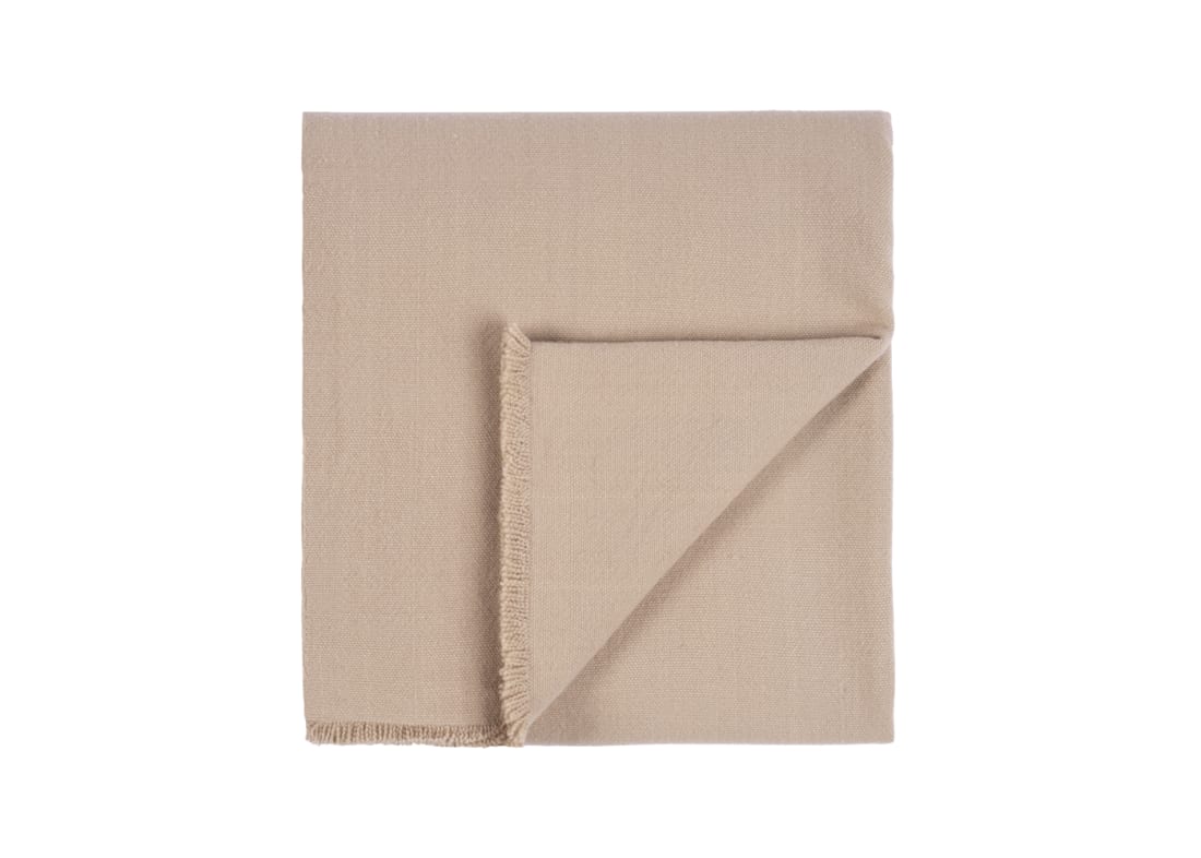 Nuzzler Merino Wool Blanket 170 x 180 cm in Taupe