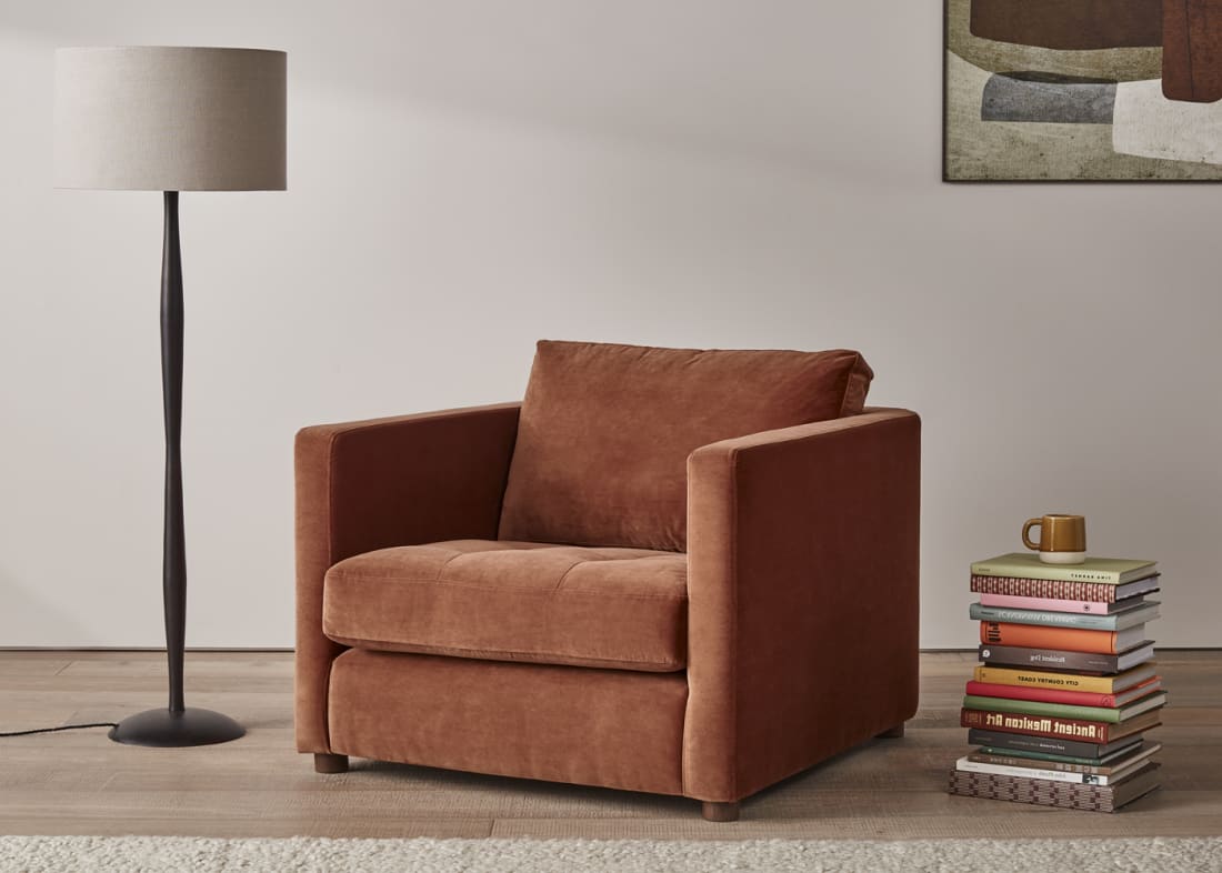 Mid century glider chair sale