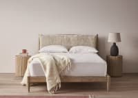 Shearer Bagel Bed in Whitewashed Oak