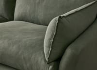 Brioche Sofa in Waxed Jacket Green Linen