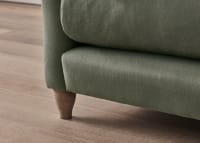 Brioche Armchair in Waxed Jacket Green Linen