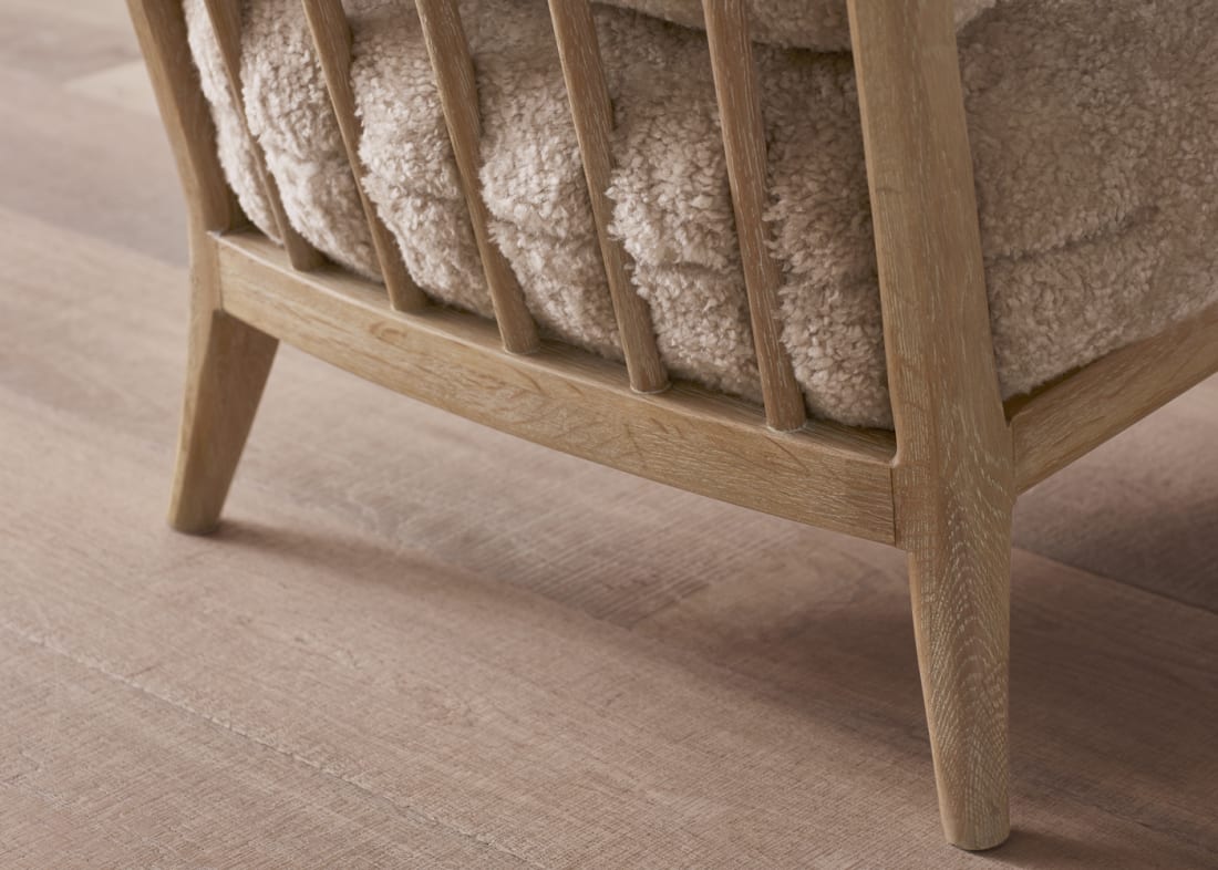 Shearer Easins Accent Chair in Whitewashed Oak