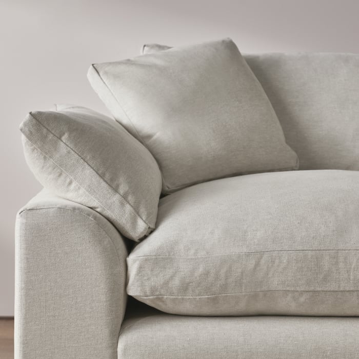 Cuddlemuffin Modular Corner Sofa in Egg Box Beige Linen