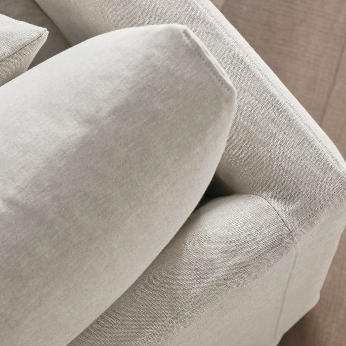 Bruges Armchair in Egg Box Beige Linen