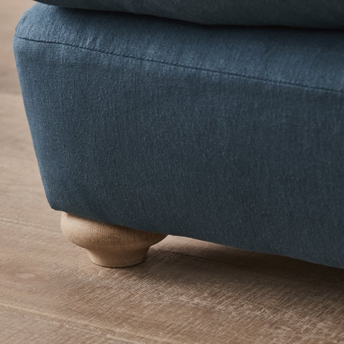 Smooch Corner Sofa in Hosepipe Teal Linen