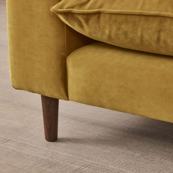 Slow Riser Chaise Sofa in Butterscotch Clever Velvet