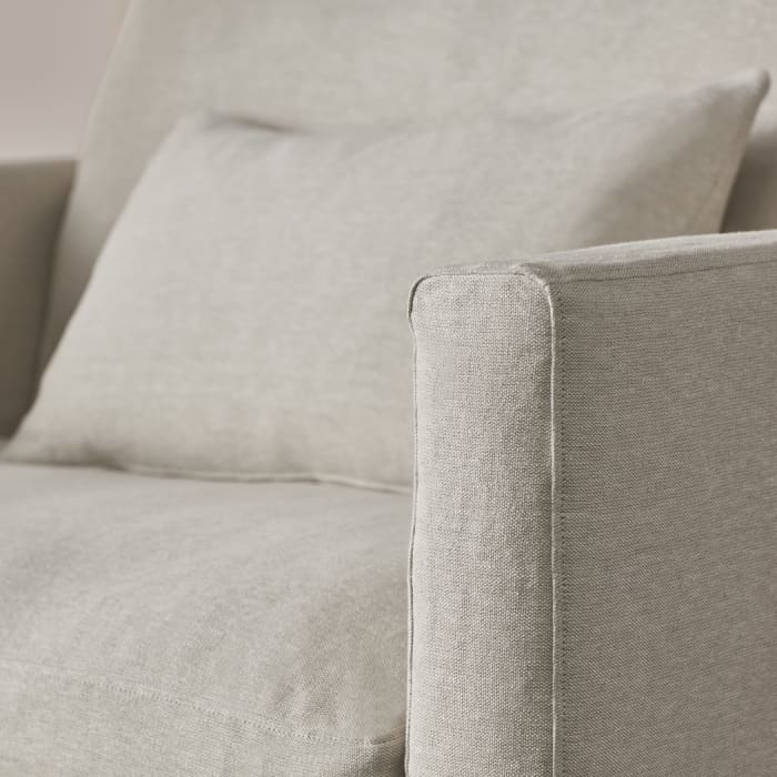 Bruges Armchair in Egg Box Beige Linen