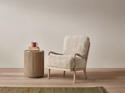 Shearer Easins Accent Chair in Whitewashed Oak