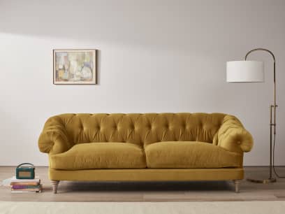 Bagsie Large Sofa in Butterscotch Clever Velvet