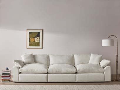 Cuddlemuffin Modular Sofa in Egg Box Beige Linen