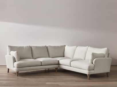 Smithy Even Sided Sofa in Egg Box Beige Linen