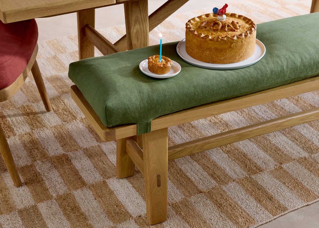 Budge Bench Oak Dining Bench Loaf