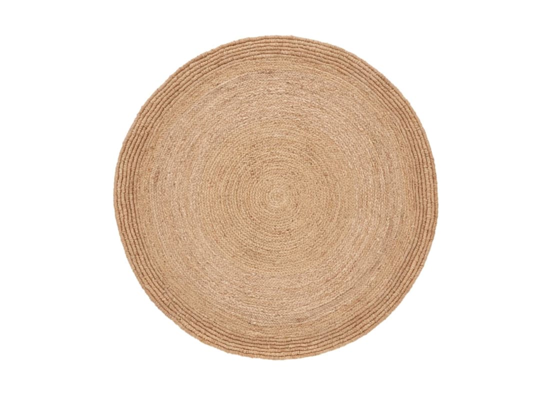 Chunky Jute Round Rug 180cm in Natural
