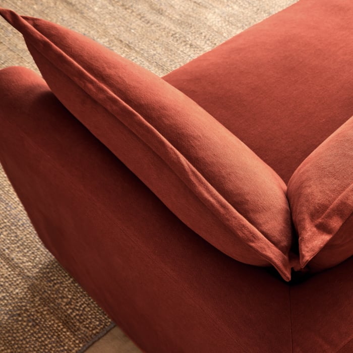 Weekender Extra Large Sofa in Quince Jam Clever Linen