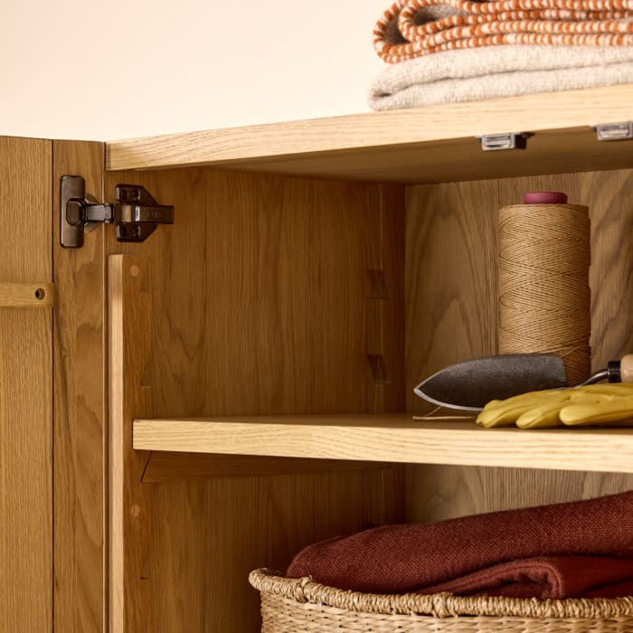 Keeper Legsie Cupboard in Light Oak