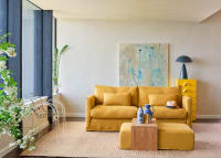 Bruges Sofa in Honey Pot Yellow Linen