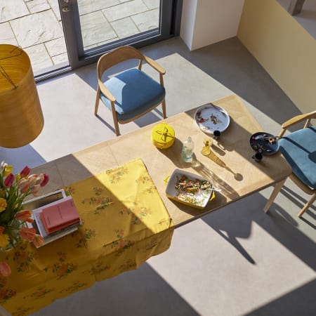 Jigsaw Extendable Kitchen Table in Whitewashed Oak