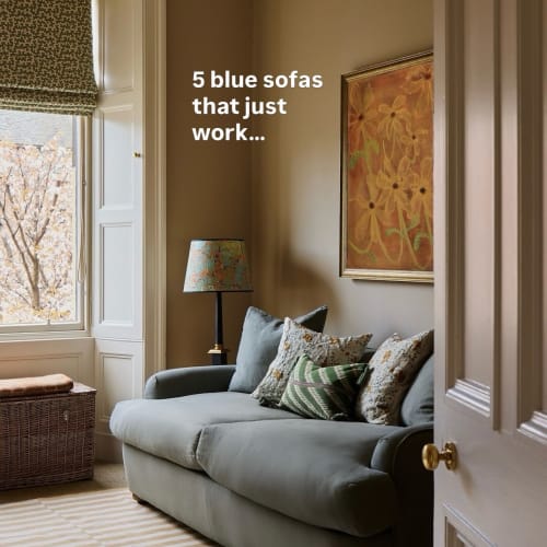 5 blue sofas that just work… 

1. Brings the colour without shouting
For anyone ready to move on from beige, but not ready to try an orange yet.

2. It’s the calm among the colour
Yellow woodwork, patterned cushions, pink walls. The blue sofa brings a calm note to a room with plenty to say.

3. Can handle a change of mind
Blue behaves a lot like a neutral. New wall colour in a few years? Sudden obsession with red? Chances are, your blue furniture will suit the vibe shift.

4. There’s a blue for every mood
A big colour family means endless opportunities. Baby blue to contrast yellow walls, we got you … did you know they’re 7 blues to choose from in our fabric range?

5. You can double down on it
Blue sofa, blue walls, no regrets. Keeping things tonal makes the room feel calm and cocooning, perfect for all night movie marathons.

Blue sofa • Blue living room • Blue sofa ideas • Living room inspiration • Colourful interiors • Living room colour ideas • Sofa inspiration • Interior styling • Decorating with blue • Colourful living room