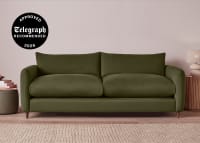 Squishmeister Sofa Bed in Waxed Jacket Green Linen