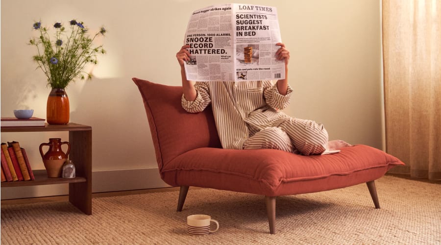 Softspot armchair in Marmalade Clever Linen