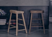 Bumble Kitchen Stool in Light Oak