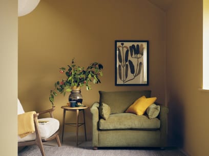 Queenie Love Seat Sofa Bed in Pressed Olives Green Chenille