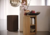 Bobbin Side Table with Wooden Top