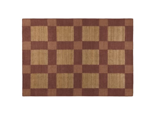 Hatchy Jute Rug - 140cm x 200cm - School Satchel - Brown