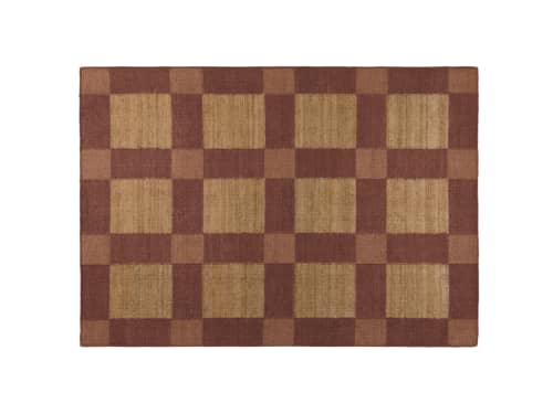 Hatchy Jute Rug - 140cm x 200cm - School Satchel - Brown