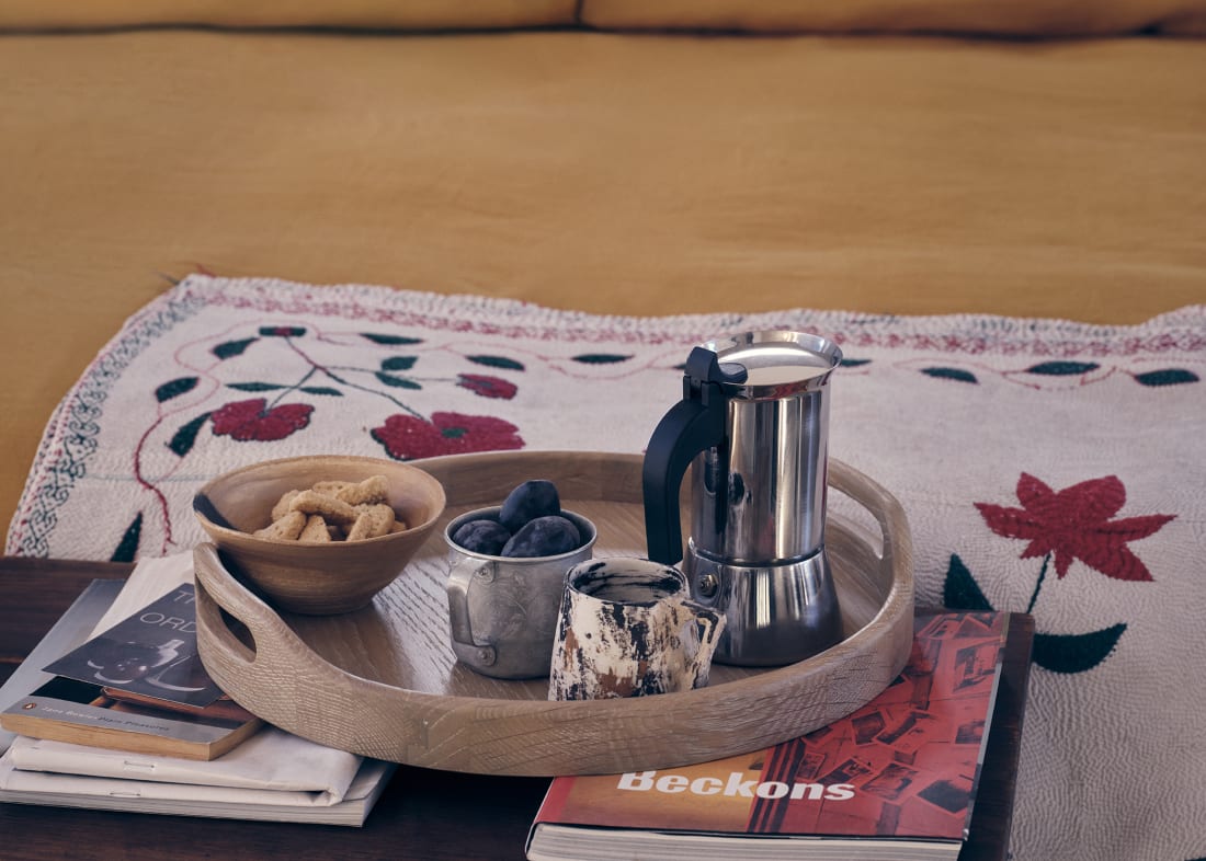 Traykins - Round - Whitewashed Oak