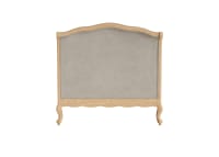Coco Bed in Natural Linen - Double - Whitewashed Oak
