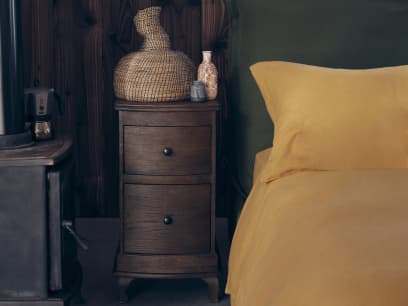 Bastille Side Table in Dark Oak