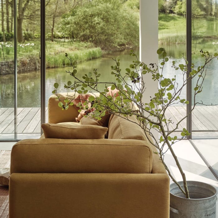 Basecamp Sofa in Treacle Tart Yellow Slubby