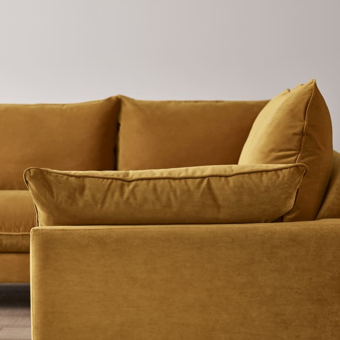 Slow Riser Corner Sofa in Butterscotch Clever Velvet