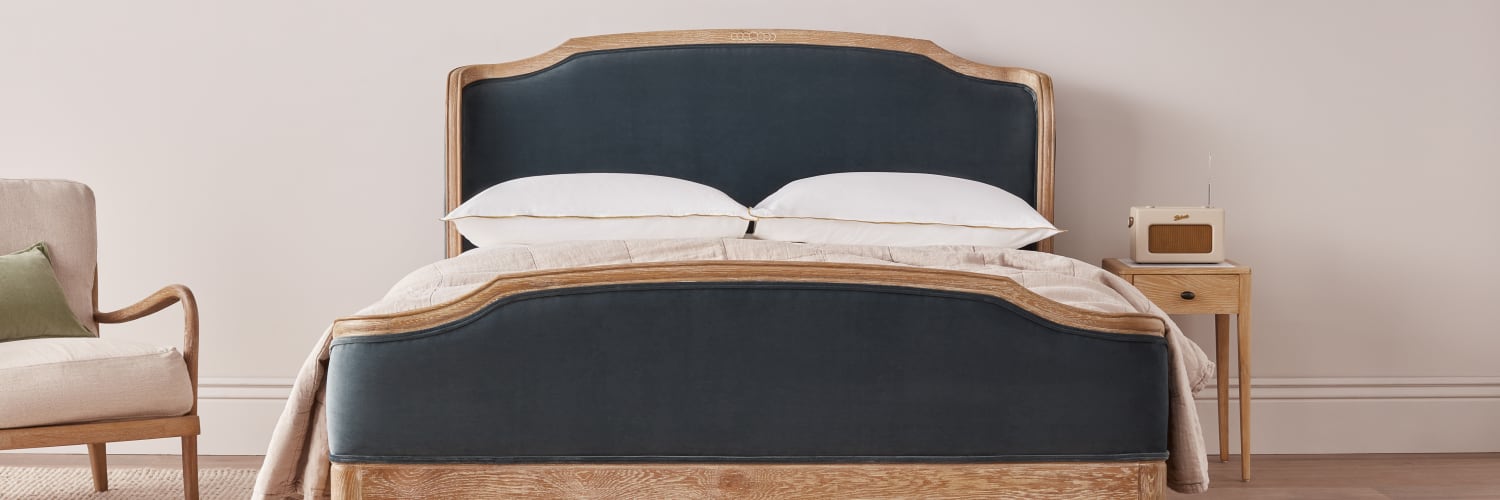 Joelle Bed in Whitewashed Oak