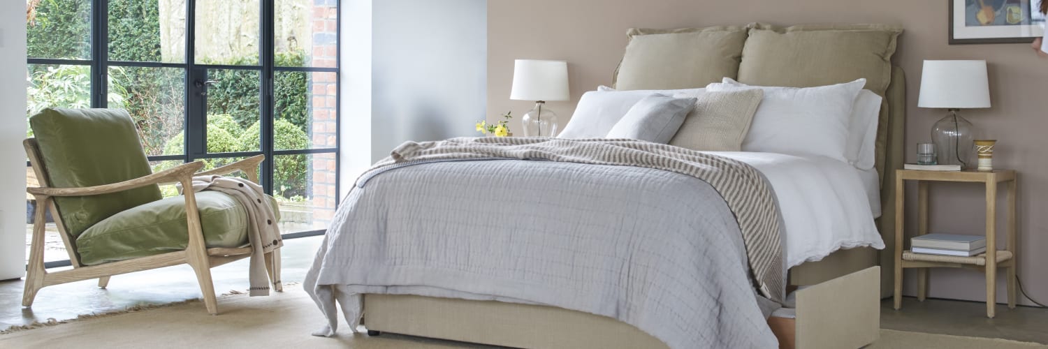 Tight Space Storage Bed with Beddy Byes Headboard