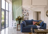 Weekender Sofa in Shipping Forecast Blue Linen