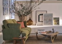 Smithy Sofa in Pressed Olives Green Chenille