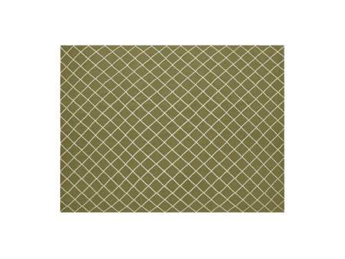 Crissy Crossy Wool Rug - 300cm x 400cm -  Stinging Nettle Green