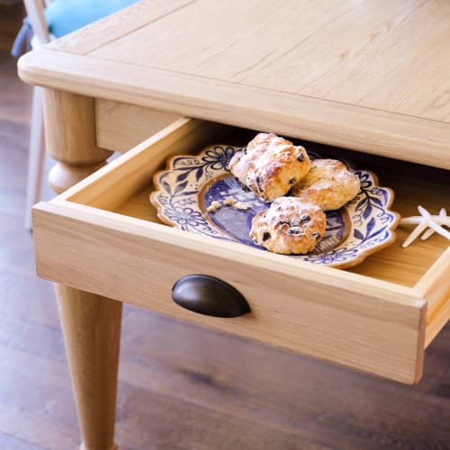 How sturdy are our Drummer Chairs? Let’s just say they could go toe-to-toe with your grandma’s rock cakes.

Oak furniture, kitchen chairs, kitchen inspiration, dining room inspo, furniture design, home inspo, summer interiors, comfortable seating