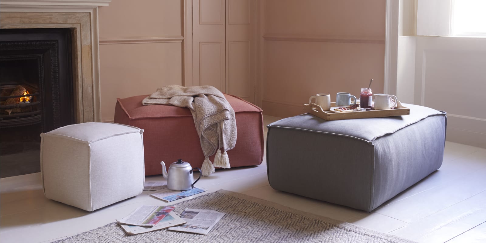 Snuggly footstools